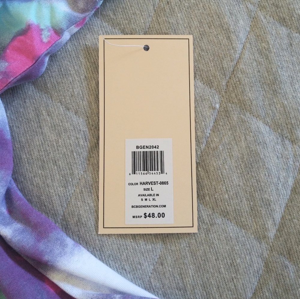 ✨️HP✨️ BCBGeneration Cropped Tie Dye☮️ Tee - NWT - Picture 7 of 7